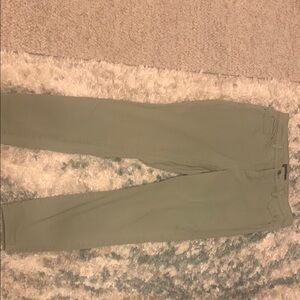 Olive Green Charter Club Bristol Skinny Ankle Pants